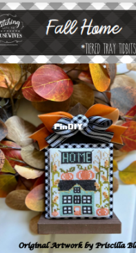 Stitching With the Housewives - Tiered Tray Tidbits - Fall Home