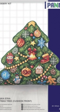 Panna PD-7083 Christmas Tree Cushion Front PCS