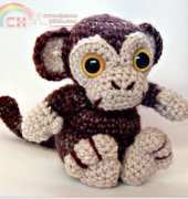 Patchwork Moose - Kate E Hancock - Oscar the Monkey
