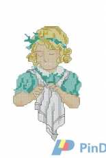 Nostalgie Portraits - Green Sewing Girl
