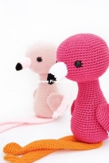 Bunnies and Yarn - Michelle Alvarez -  Ramona the Friendly Flamingo