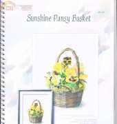 I Love Cross Stitch MK-007 Sunshine Pansy Basket