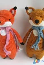 Little Bear Crochets - J. A. Poolvos- Fox With Scarf