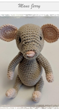 Wooly-Gurumis - Petra Schmeisser - Mouse Jerry - Maus Jerry - German