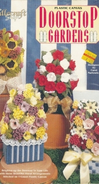 The Needlecraft Shop 973022 Plastic Canvas Doorstop Gardens