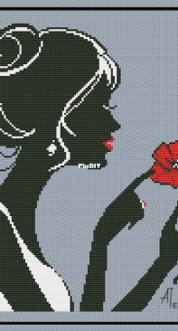 Girl With a Flower by Anna Petunova - Free
