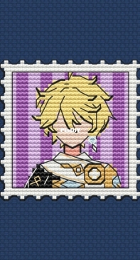 Lunar Fox Stitch - Aether Stamp by Ksenia Gromova