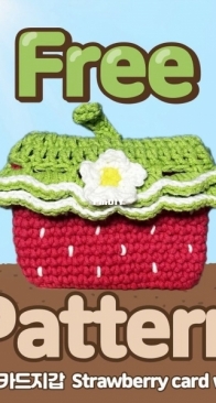 Tteuyang - Strawberry Card Wallet - English, Korean - Free