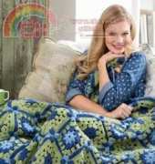 Red Heart - Terry Day - LW3589 - Flower Path Throw - Free