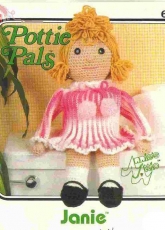 Annies Attic 633 - Pottie Pals - Janie