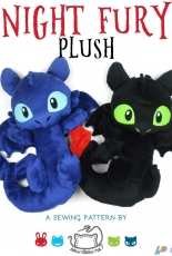 - Night Fury Plush - Sew Desu Ne? - Free