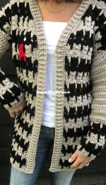 CroJennifer - Jennifer Smit - Cat Cardigan