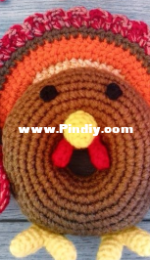 Oodles of Crochet Crafts - Rachel Zain - Doughnut Buddy Friends - Turkey