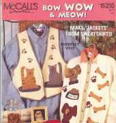 McCalls Creates 15210 Bow Wow & Meow
