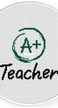 Daily Cross Stitch  - A plus teacher