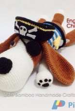 Little Bamboo Handmade Crafts - Pirate Dog Amigurumi