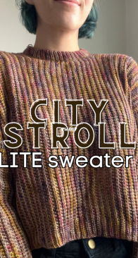 Just The Worsted Design - Lindsey Muscarella - City Stroll Lite Sweater