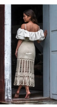 Järbo - 92752 Dalhem - Crocheted Long Skirt - Free