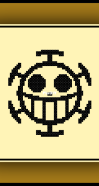 Cross Stitch Quest - Trafalgar Law Symbol - One Piece - Free