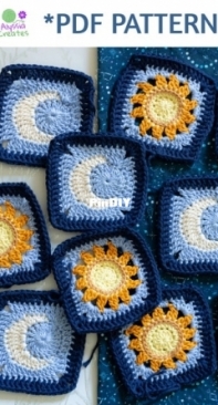 Alyssia Creates - Alyssia Stacey-Orchard - Sun and Moon Granny Square