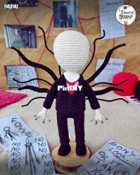 Furi furi Amigurumi - Furi Furi - Ana Karolina Ramalho -  Slenderman - Free
