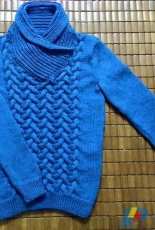 blue sweater