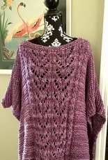 O/C Knitiot Designs-2-Hearts Poncho by Deby Lake-Free