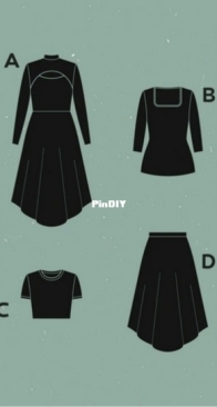 Deer and Doe - No. D0046 - Orage Dress, Top and Skirt - Sizes 34-48