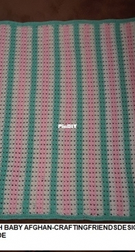 X Stitch Baby Afghan-craftingfriendsdesins