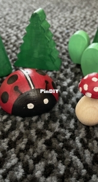 Hand painted wooden toys
