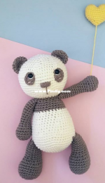 Caroline Kross - Gray Panda - Panda Cinza - Grauer Panda - English, Portuguese, German - Free