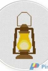 Daily Cross Stitch - Lantern