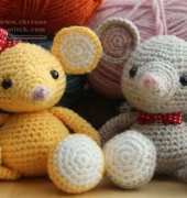 Little Muggles Amigurumi Designs - Buttons the Baby Mouse -Free Pattern
