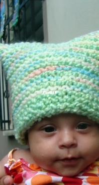GARTER STITCH BABY BLANKET & HAT by Terry Morris-Free
