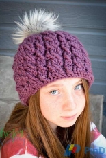 Crochet by Jennifer - Jennifer Dougherty- Chunky Double Cable Beanie