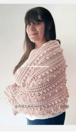 De la Chicha tejidos - Gabriela Strologo - Rectangular Ermella shawl - Chal Ermella  rectangular - Spanish