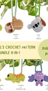 Charmimal 8-in-1 crochet bundle - thecrochetzoologist