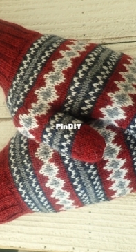 Mens Christmas Mittens by Traci Scott-Free