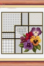 Blackwork Pansy
