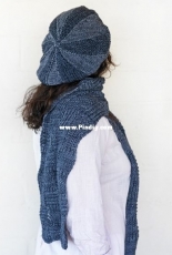 Pinwheel Hat and Ripples Scarf by Vinni Nielsen - Free