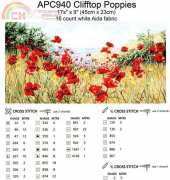 Anchor APC940 Clifftop Poppies