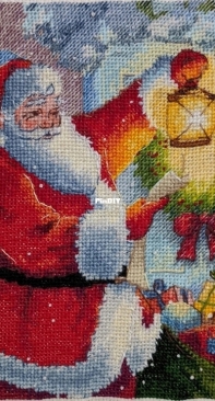 Santa with Lantern by Regina Wolf - Free
