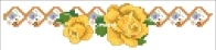 Yellow Roses Border/ Bordo Rose Gialle by Coricamo