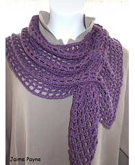 Copper Llama Studio-Jamie Payne-Filet Mesh Scarf with matching Headband /Hatband