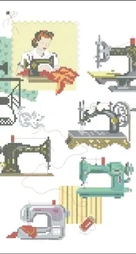 Collection de machines à coudre ("L'atelier" page 69 - Véronique Enginger) XSD + PCS