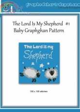 GraphedChartsDepot - Lissa Mitchell -The Lord is my Shepherd No 1 Baby Graphghan