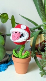 Sir Purl Grey - Phillip Ha - Piranha Plant Amigurumi - Free
