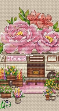 Art Stitch - LadyD - Flower Van by Daria Smirnova
