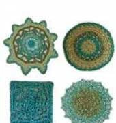 Linda Dean "Land of Wonder Wall Flowers - Wall Art Crochet Patterns
