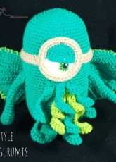 Hama Style and amigurumis- Marta Ruso -  Minion Cthulhu - Spanish -  Free
